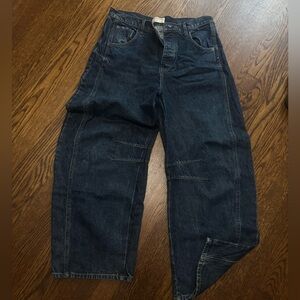 Free People Good Luck Barrel Jeans, 29L